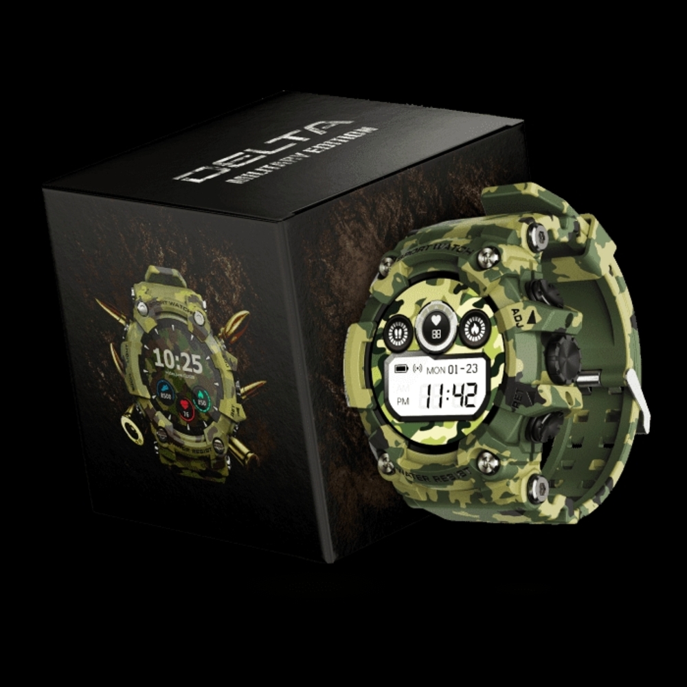 Military AlphaGear Delta Smart Watch - Military Green Limited Edition NIB
